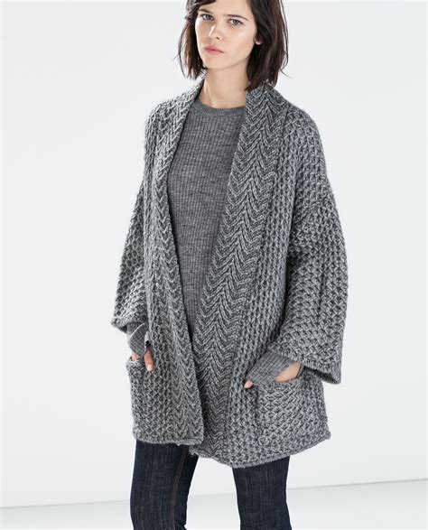 zara knitted cardigan